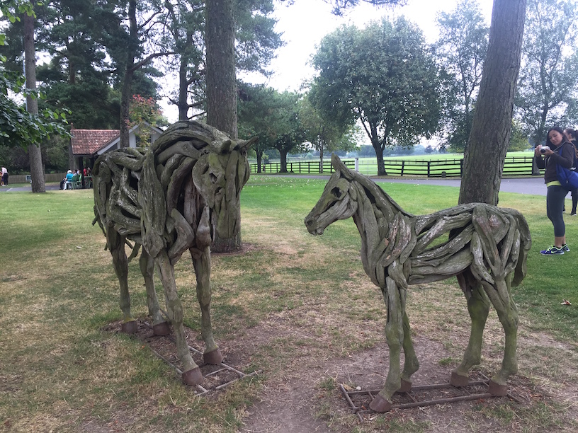 Irish National Stud tree statues