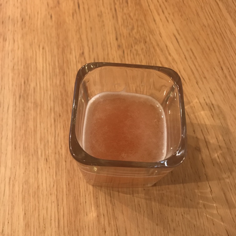 A glass of tepache